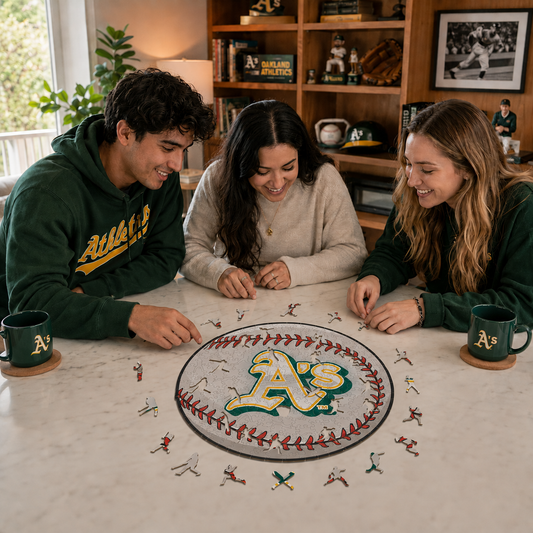 Athletics™ Baseball Wooden Puzzle