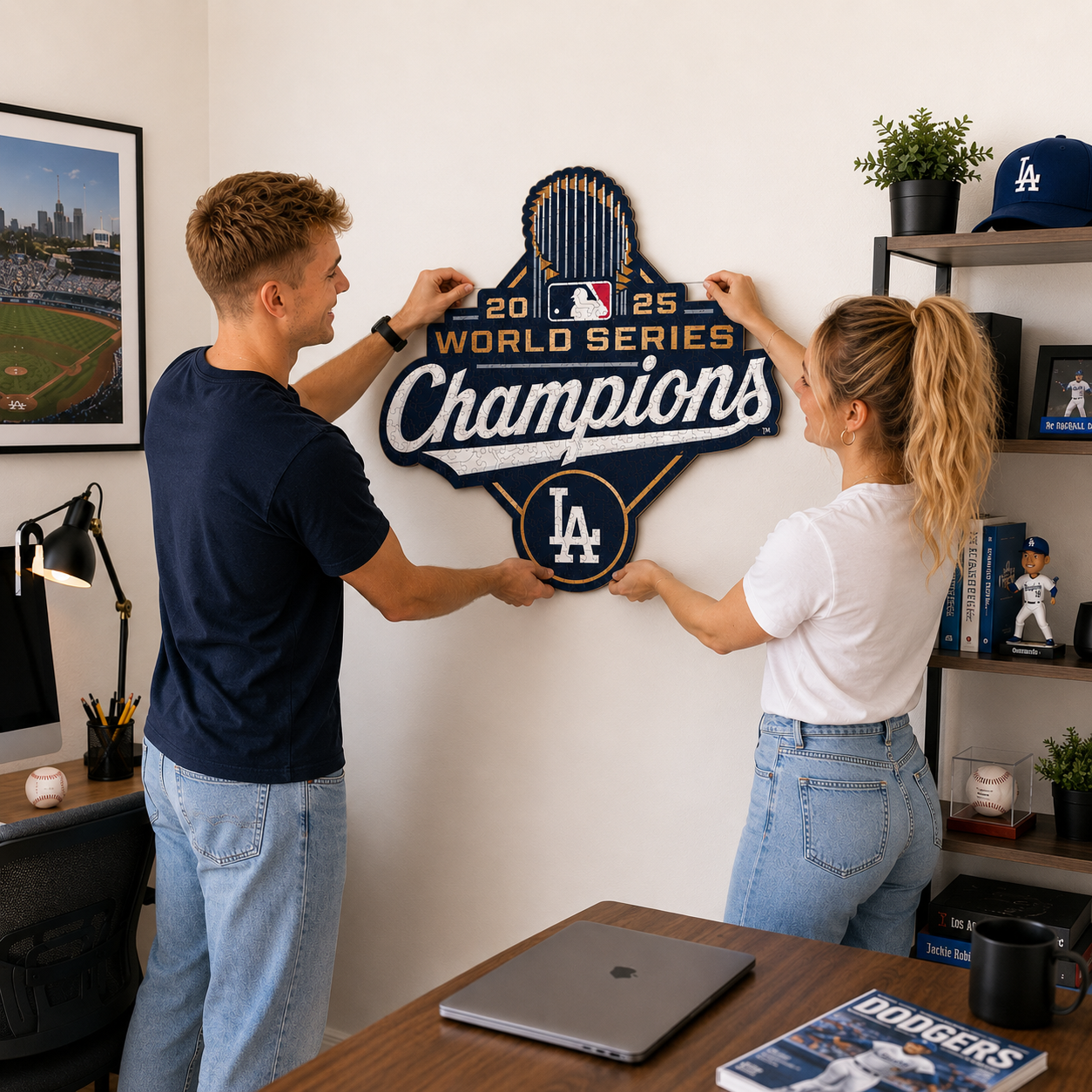 Los Angeles Dodgers™ 2025 World Series Wooden Puzzle