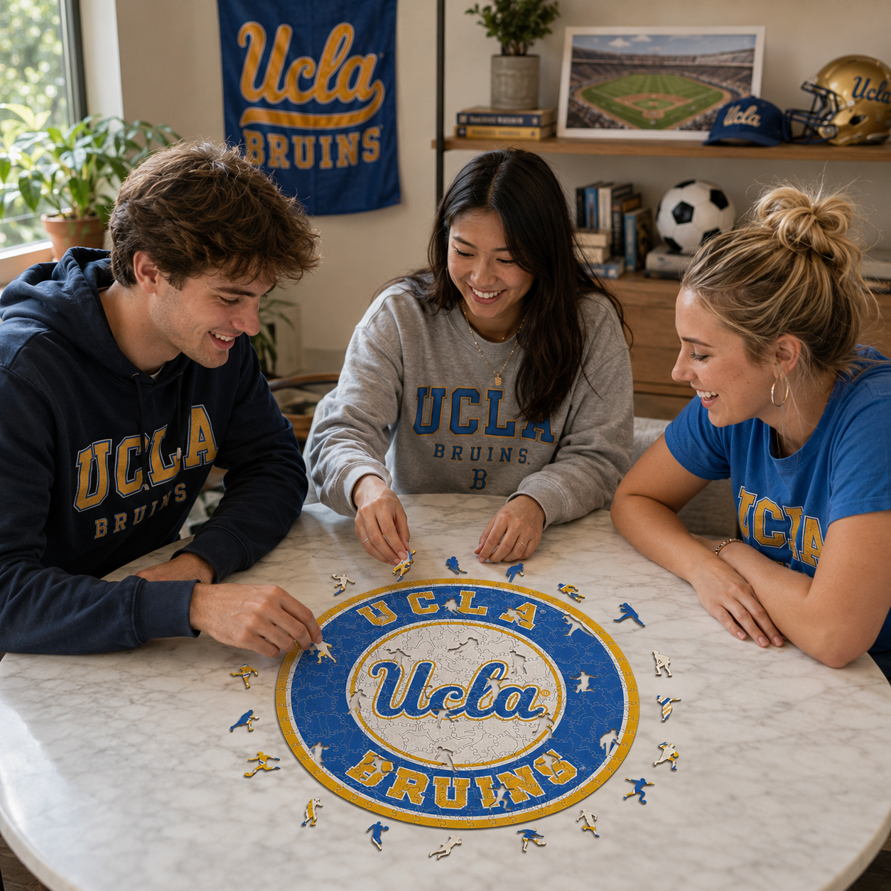 UCLA Bruins Logo Wooden Puzzle