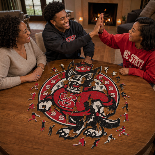 NC State Wolfpack Mascot Wooden Puzzle