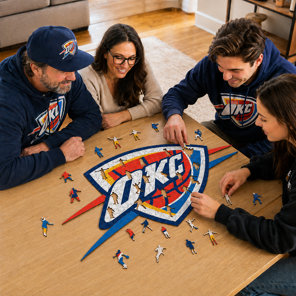Oklahoma City Thunder™ Logo Wooden Puzzle