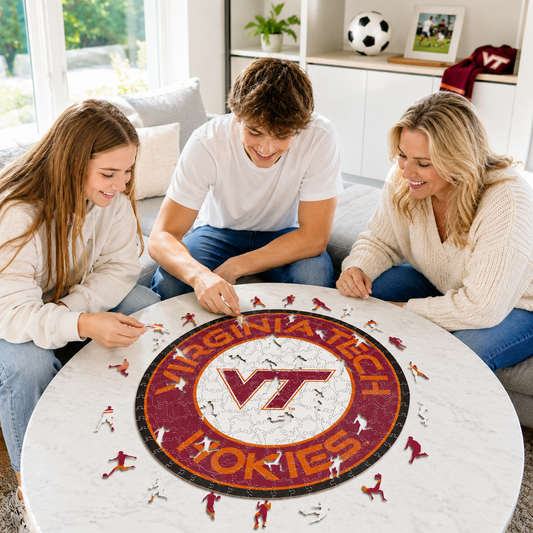 Virginia Tech Hokies Logo Wooden Puzzle