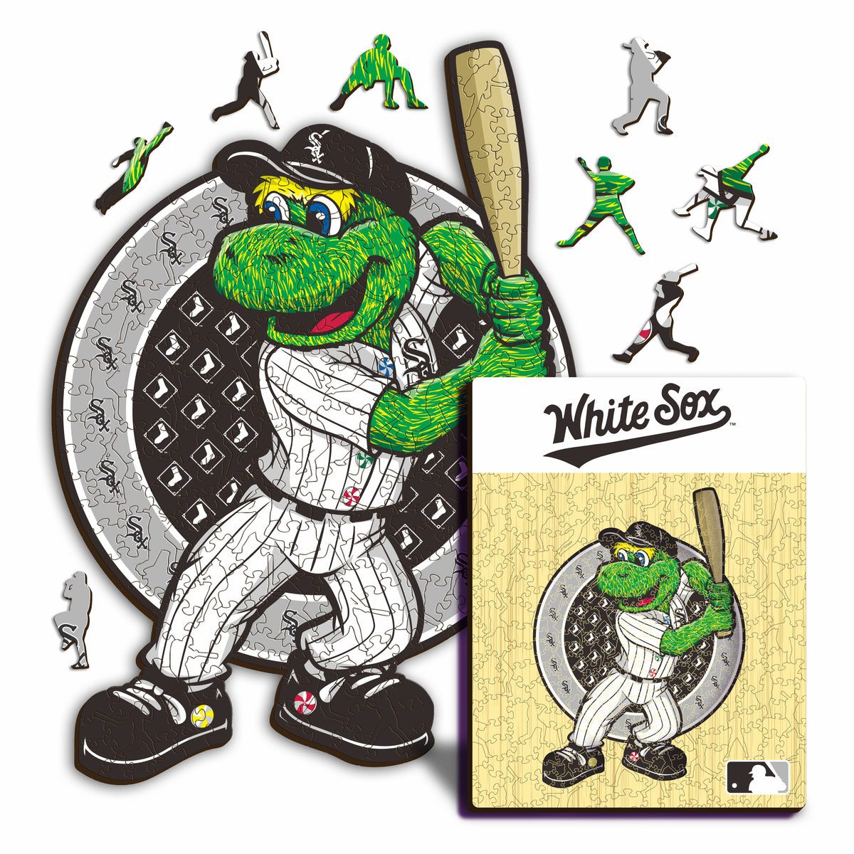 Pacote com 2 unidades de beisebol + mascote do Chicago White Sox™ 