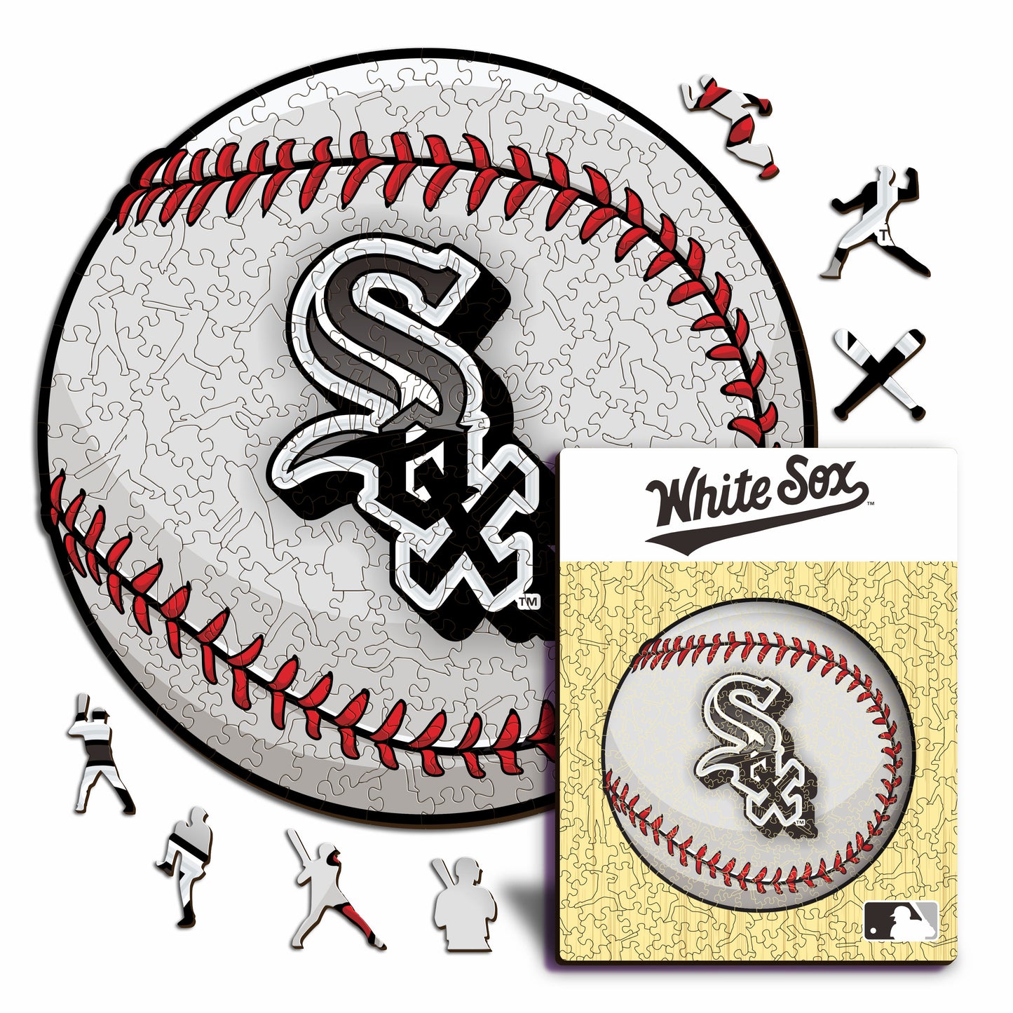 Chicago White Sox™ Baseball Wooden Puzzle