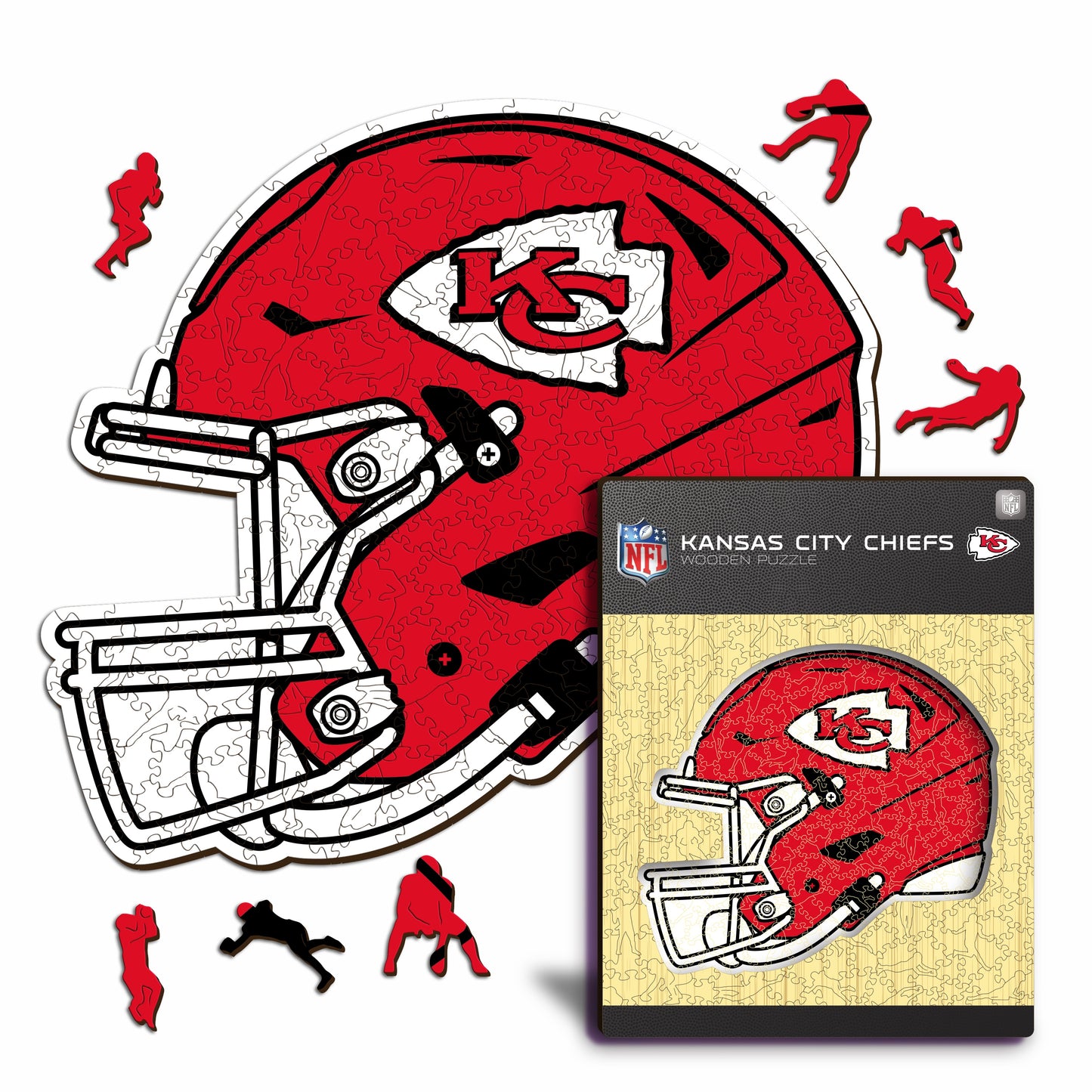 Kansas City Chiefs™ Helmet - Wooden Puzzle