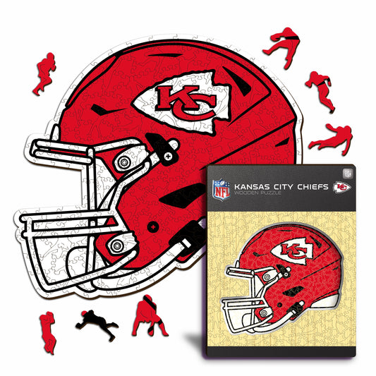 Capacete Kansas City Chiefs™ - Quebra-cabeça de madeira 