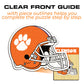 Clemson University Helmet - Wooden Puzzle