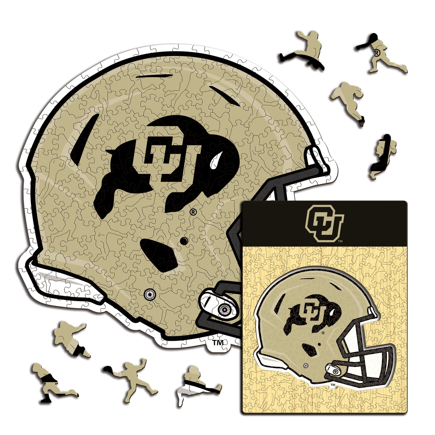 University of Colorado Helmet - Wooden Puzzle