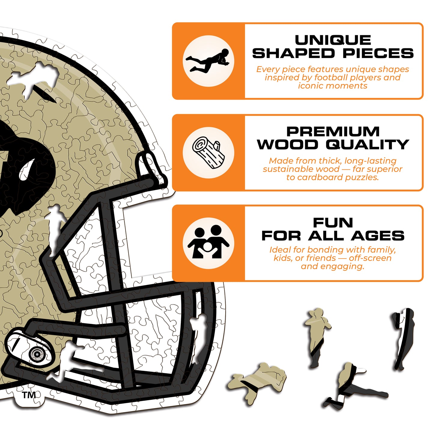 University of Colorado Helmet - Wooden Puzzle
