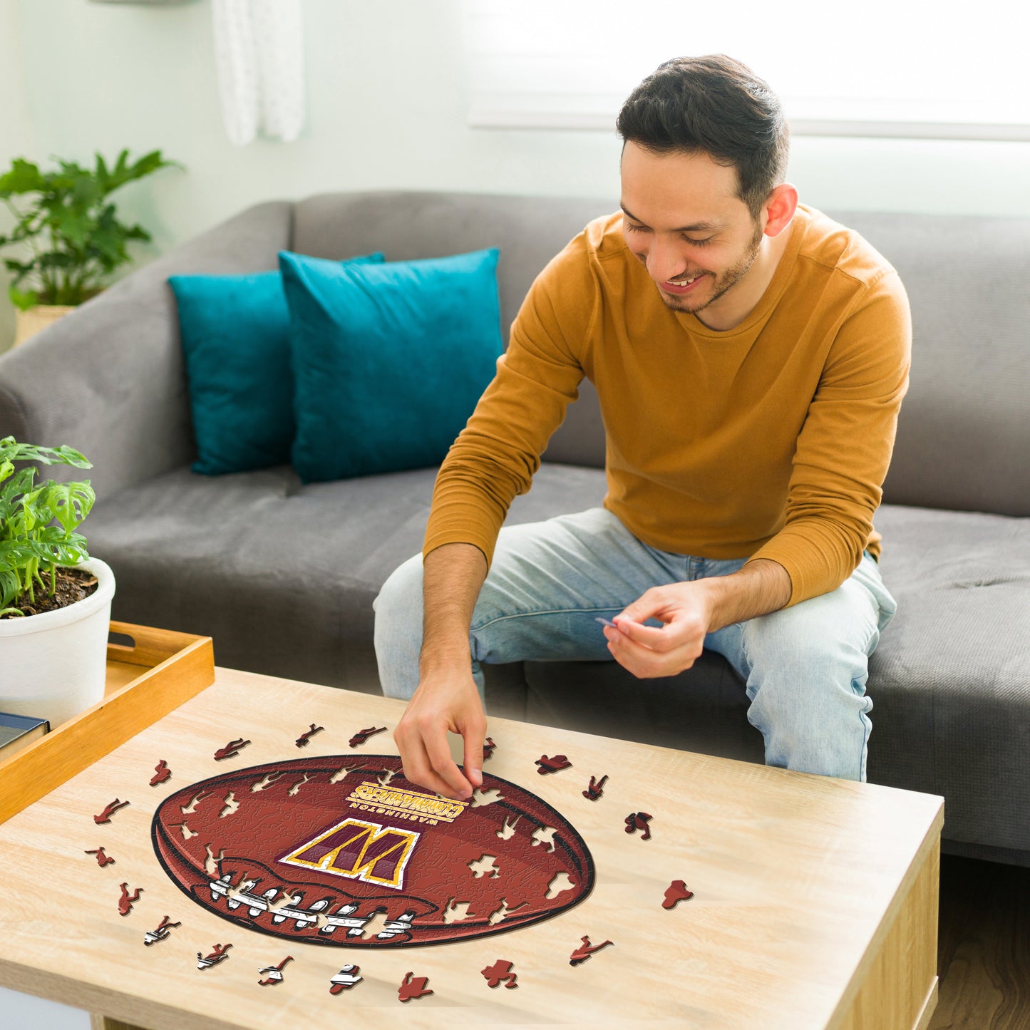 Washington Commanders™ Football - Wooden Puzzle