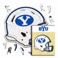 BYUクーガーズ エンブレム木製パズル