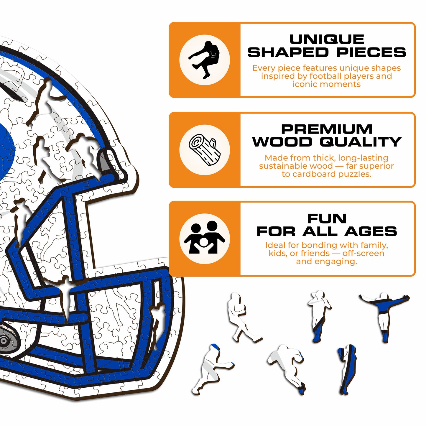 Brigham Young University Helmet - Wooden Puzzle