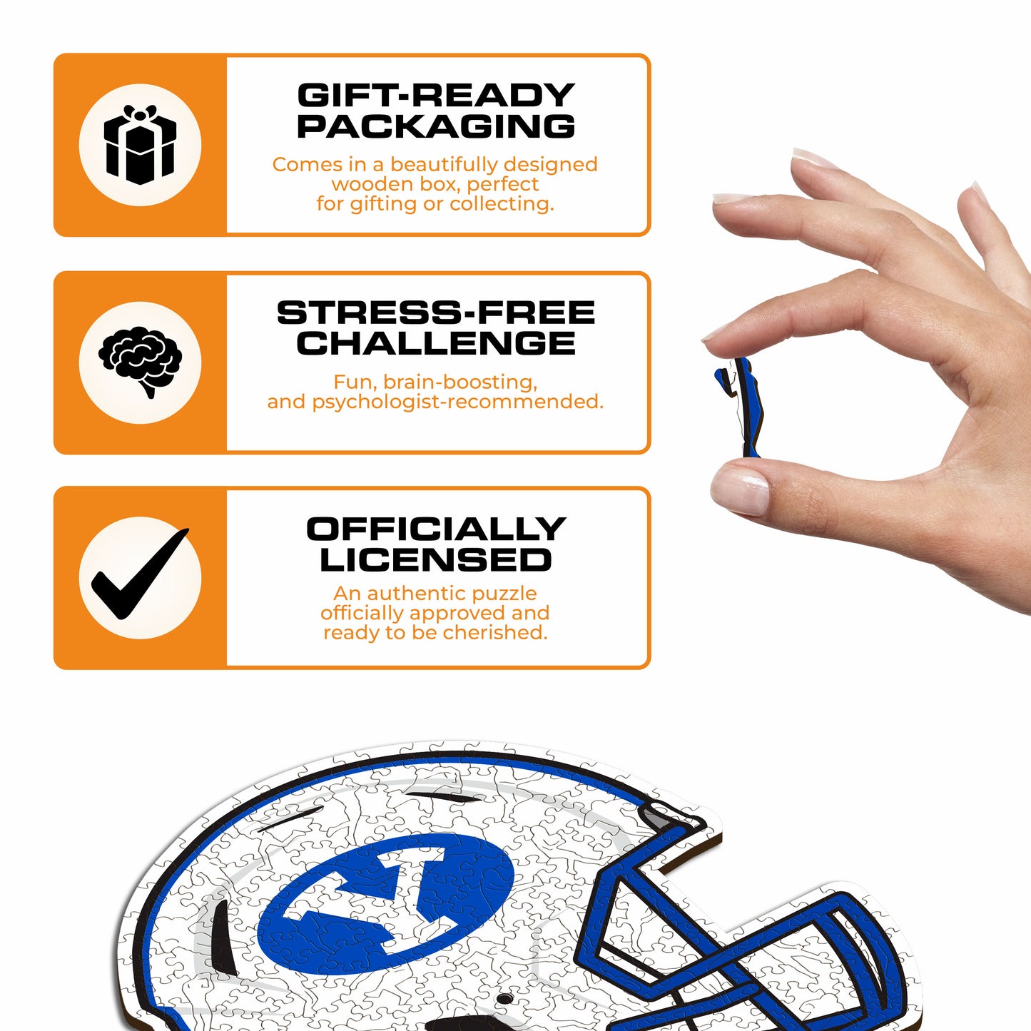 Brigham Young University Helmet - Wooden Puzzle