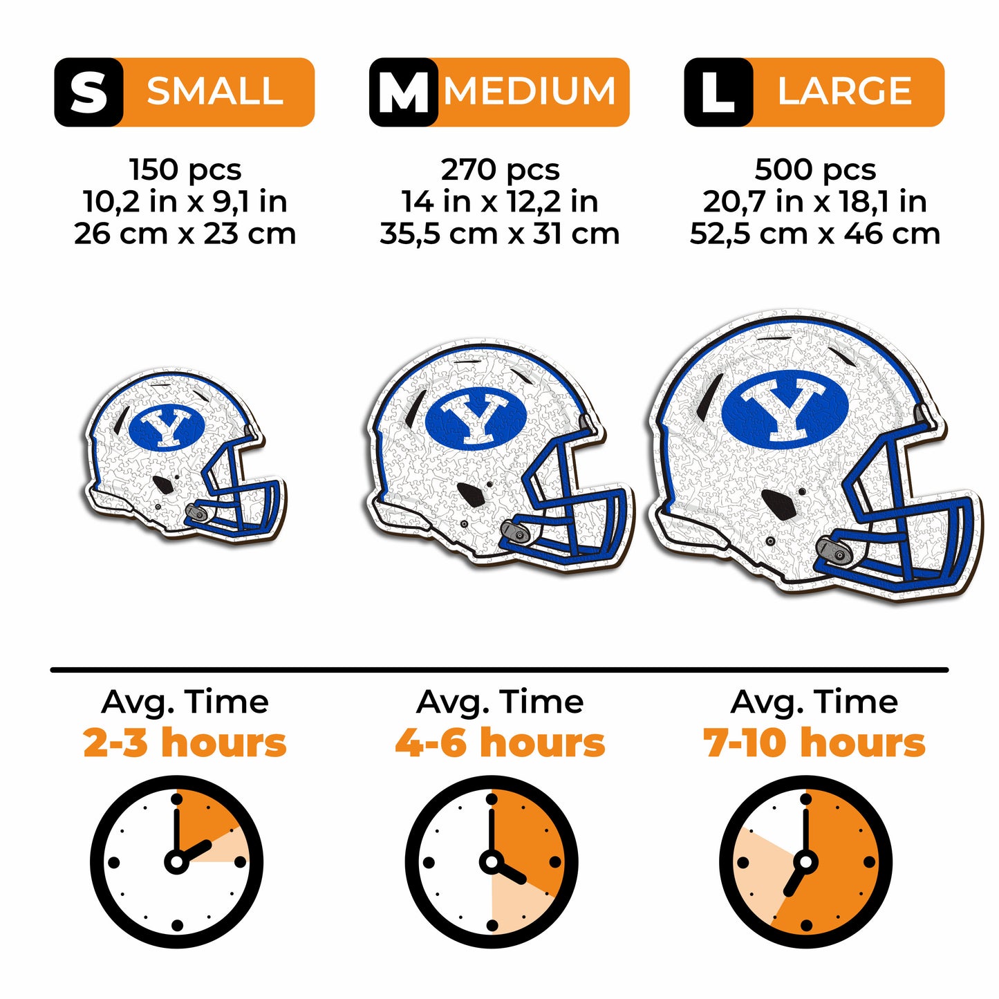 Brigham Young University Helmet - Wooden Puzzle
