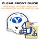 Brigham Young University Helmet - Wooden Puzzle