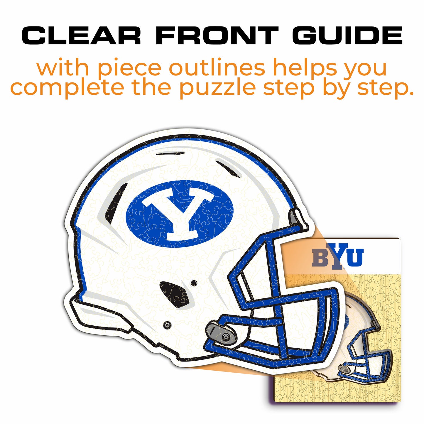 Brigham Young University Helmet - Wooden Puzzle