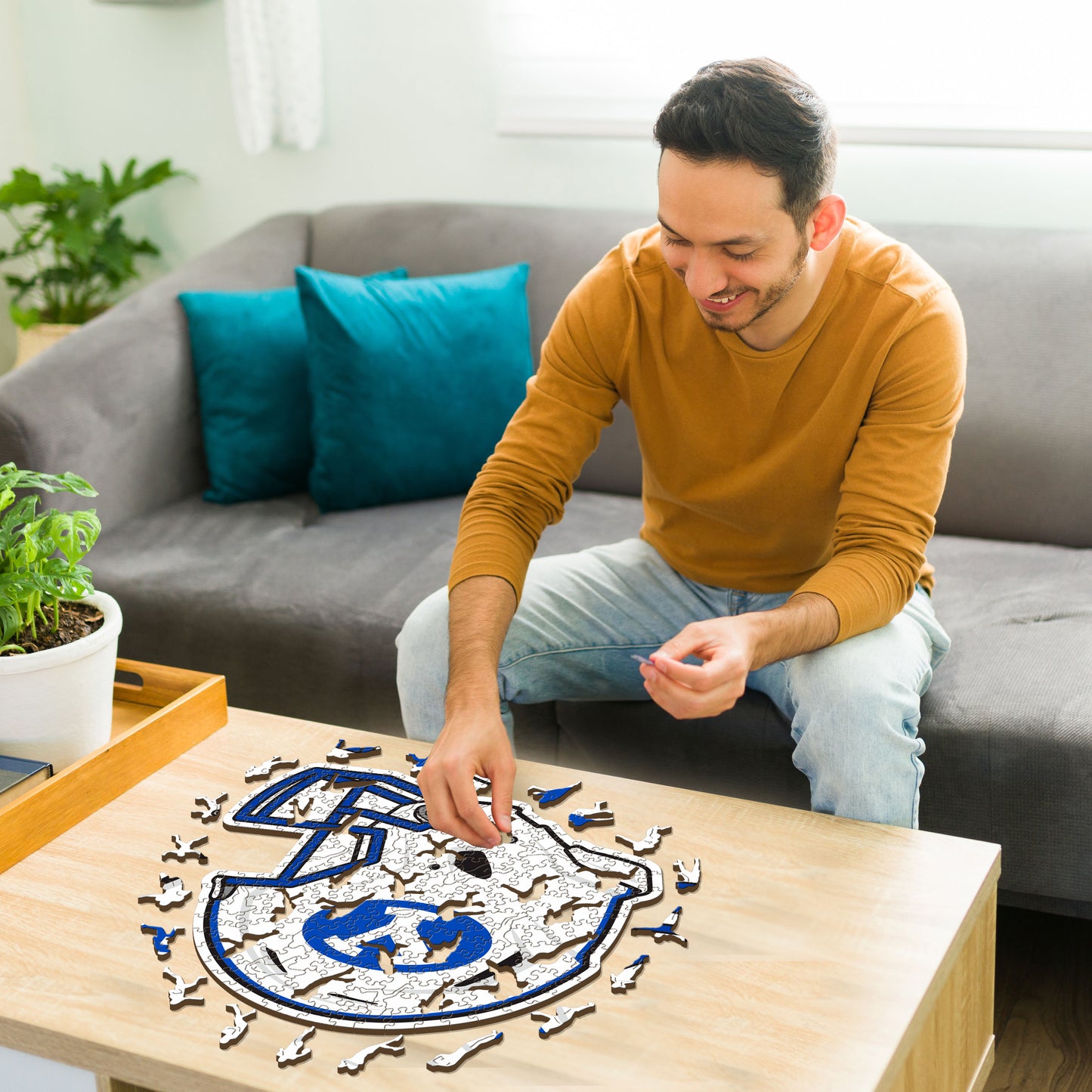 Brigham Young University Helmet - Wooden Puzzle