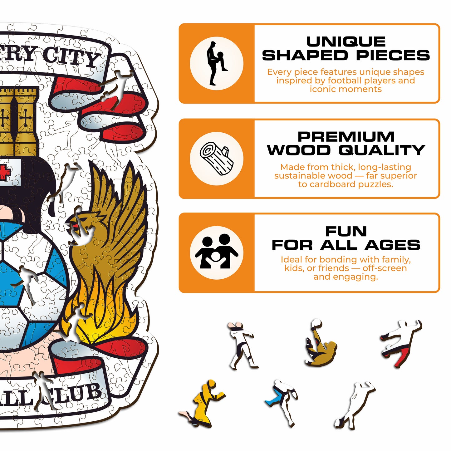 Coventry City FC® Logo - Wooden Puzzle