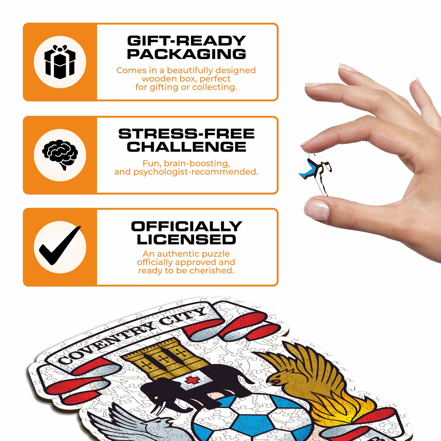 Coventry City FC® Logo - Wooden Puzzle