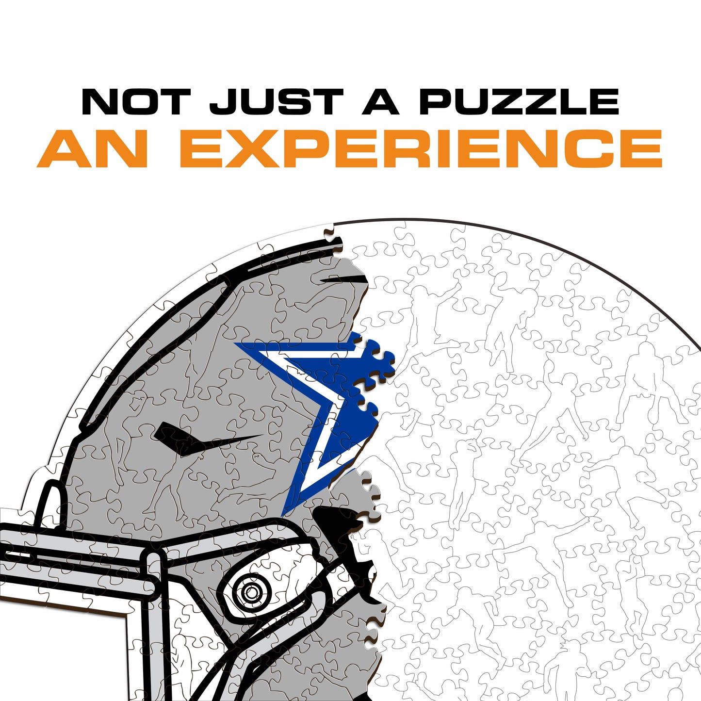 Capacete Dallas Cowboys™ - Quebra-cabeça de madeira 