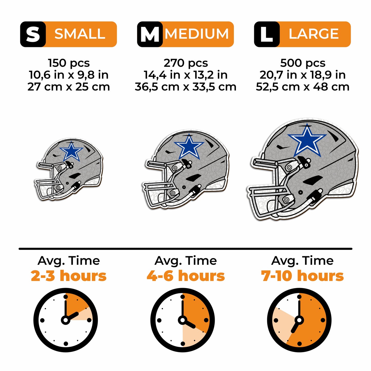 Capacete Dallas Cowboys™ - Quebra-cabeça de madeira 