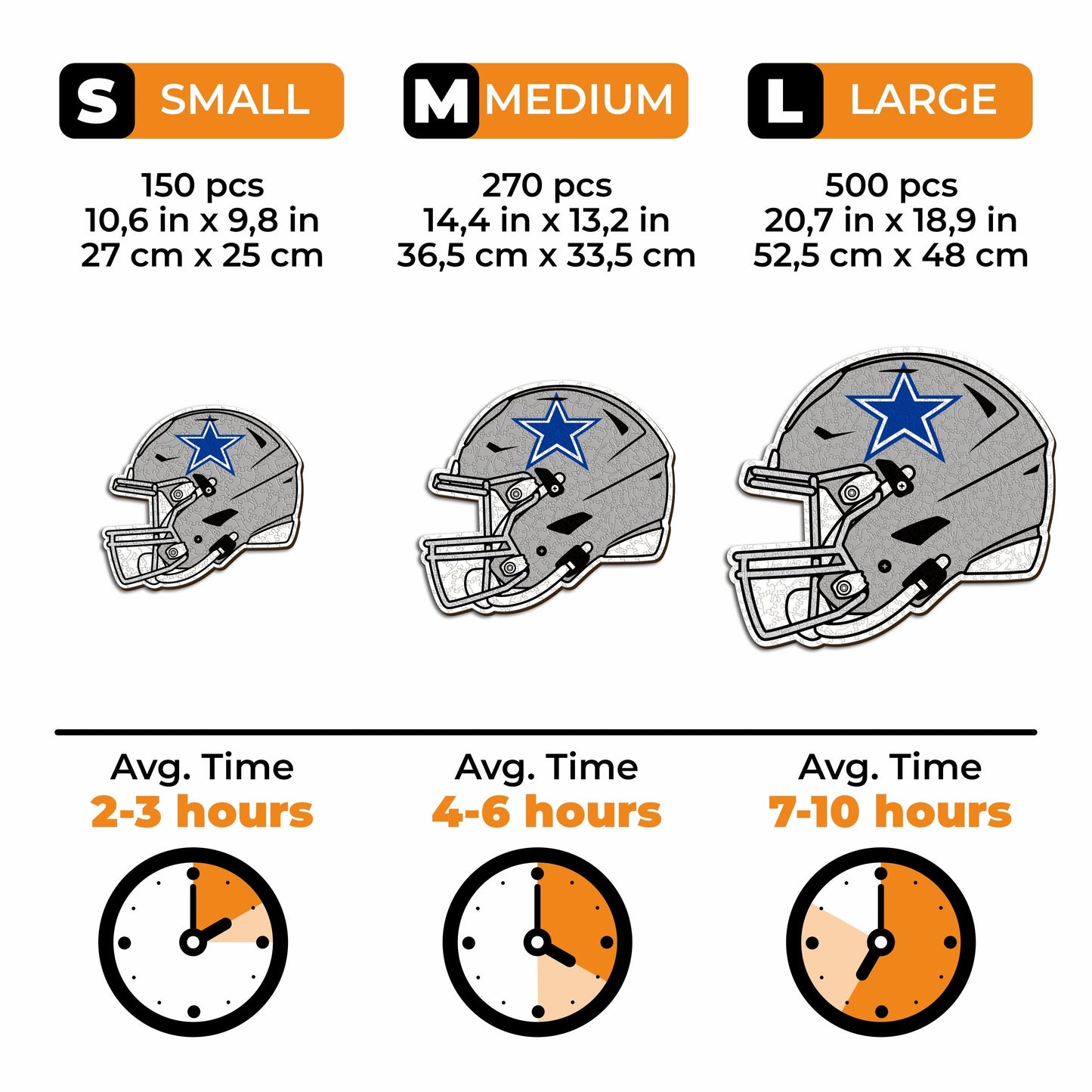 Dallas Cowboys™ Helmet - Wooden Puzzle