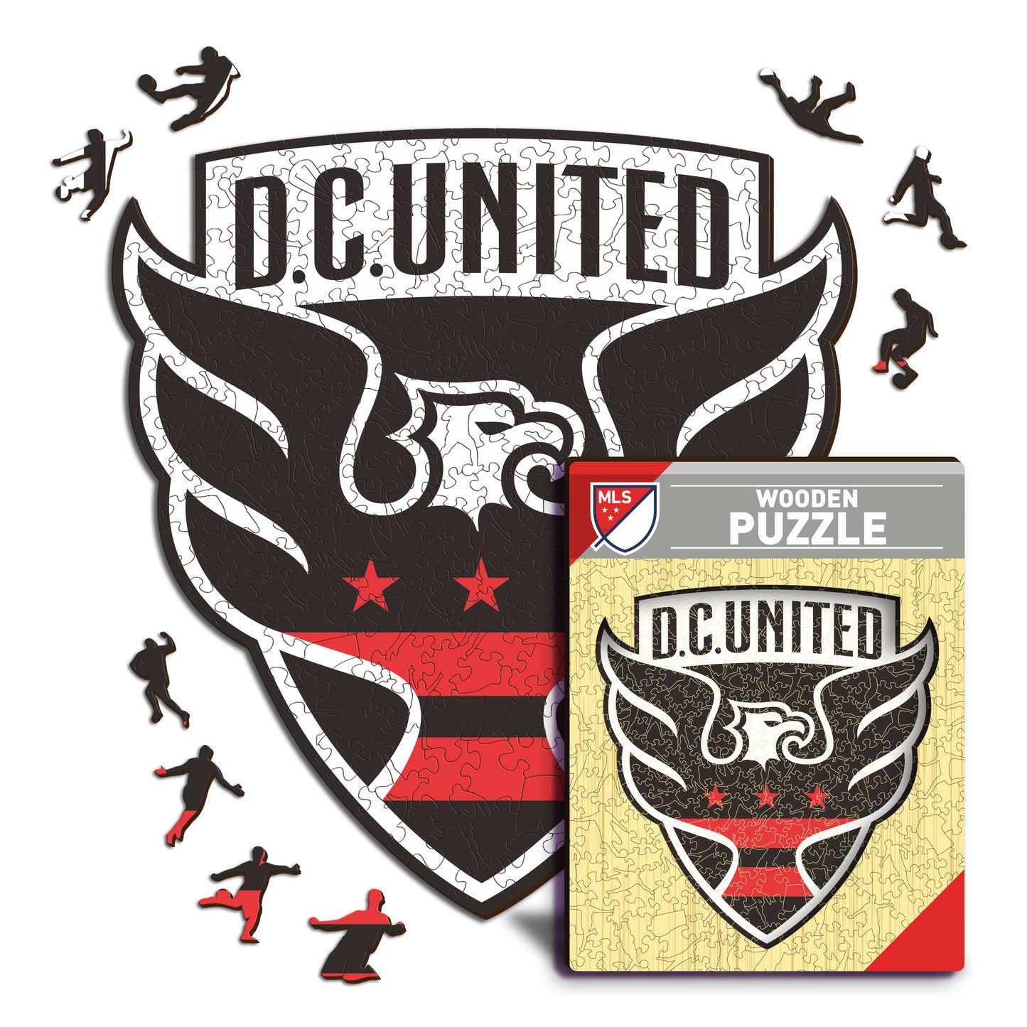 Logotipo do DC United® - Quebra-cabeça de madeira 