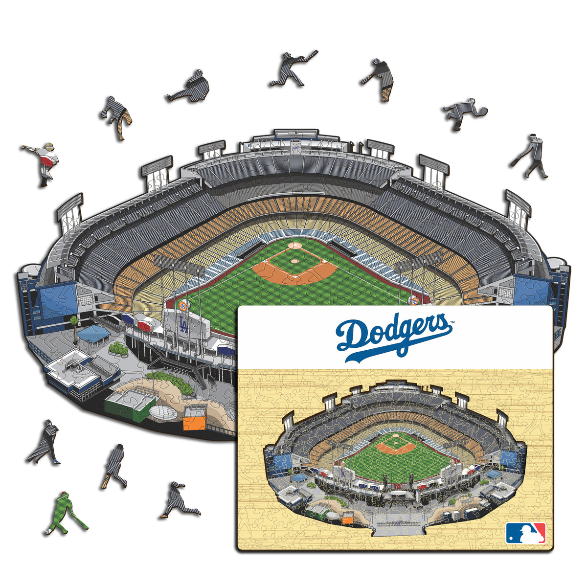 Pacote com 2 logotipos do Los Angeles Dodgers™ + World Series 2024 