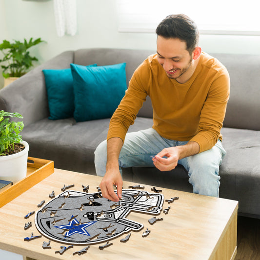 Dallas Cowboys™ Helmet - Wooden Puzzle