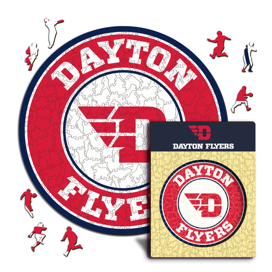 Dayton Flyers Logo Wooden Puzzle