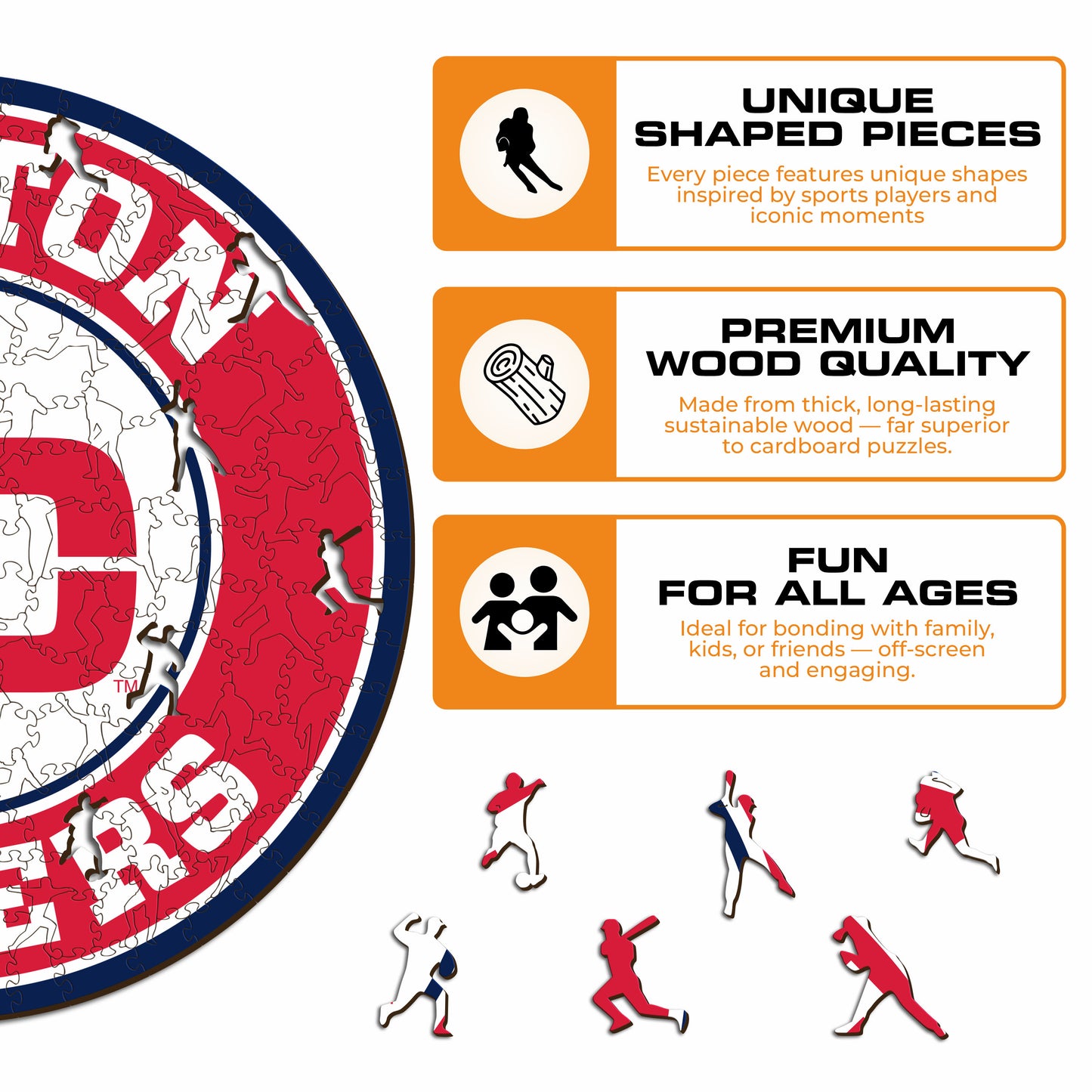 Dayton Flyers Logo Wooden Puzzle