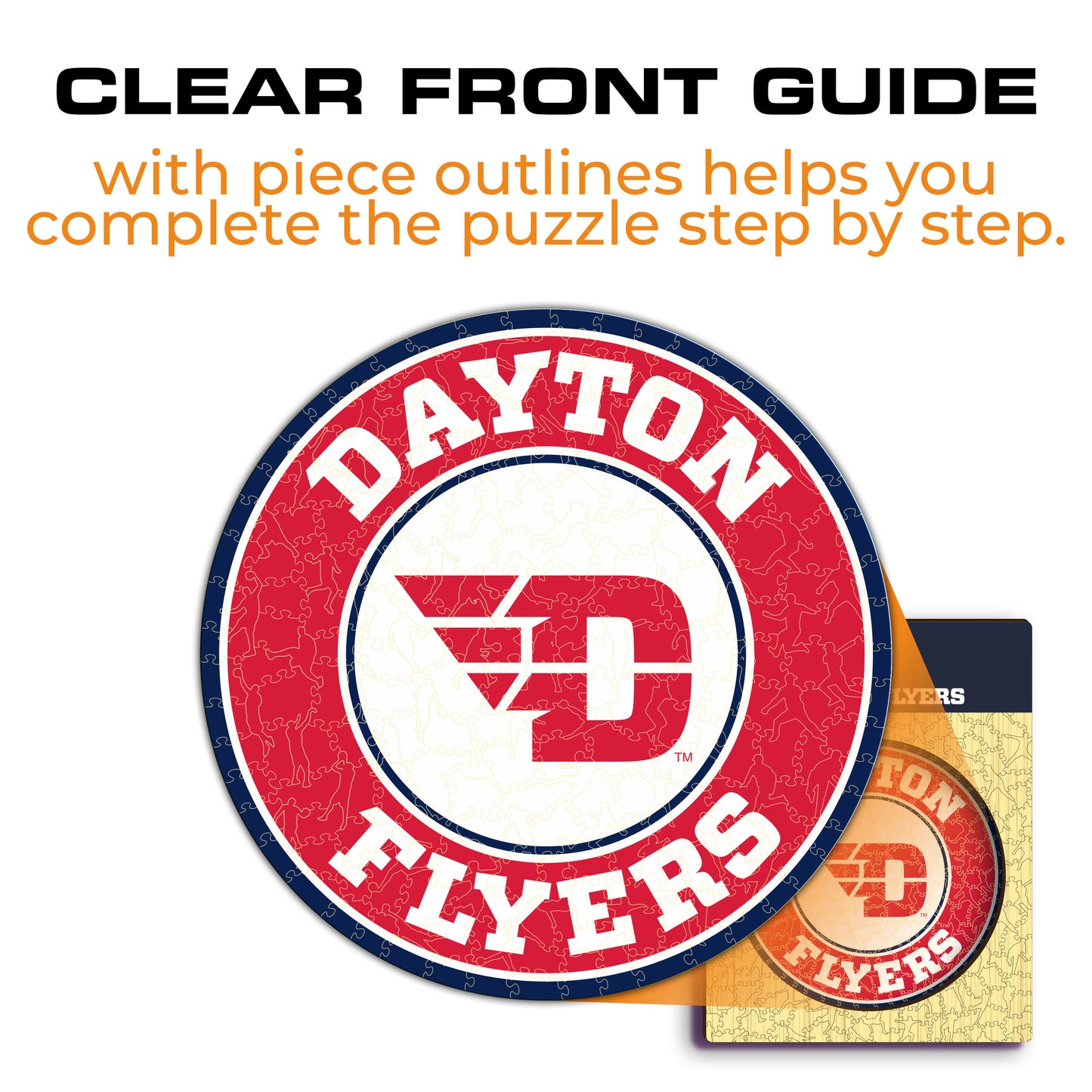 Dayton Flyers Logo Wooden Puzzle
