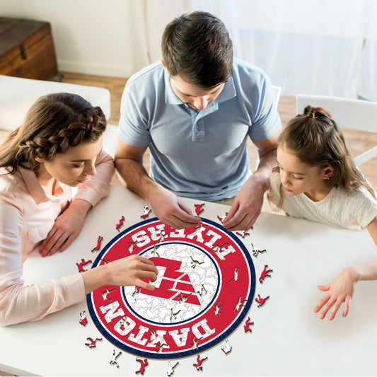 Dayton Flyers Logo Wooden Puzzle