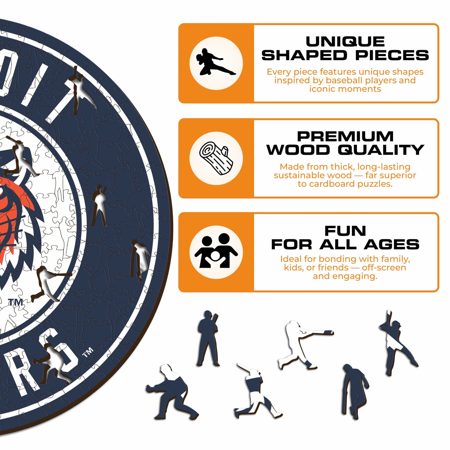 Detroit Tigers™ - Wooden Puzzle