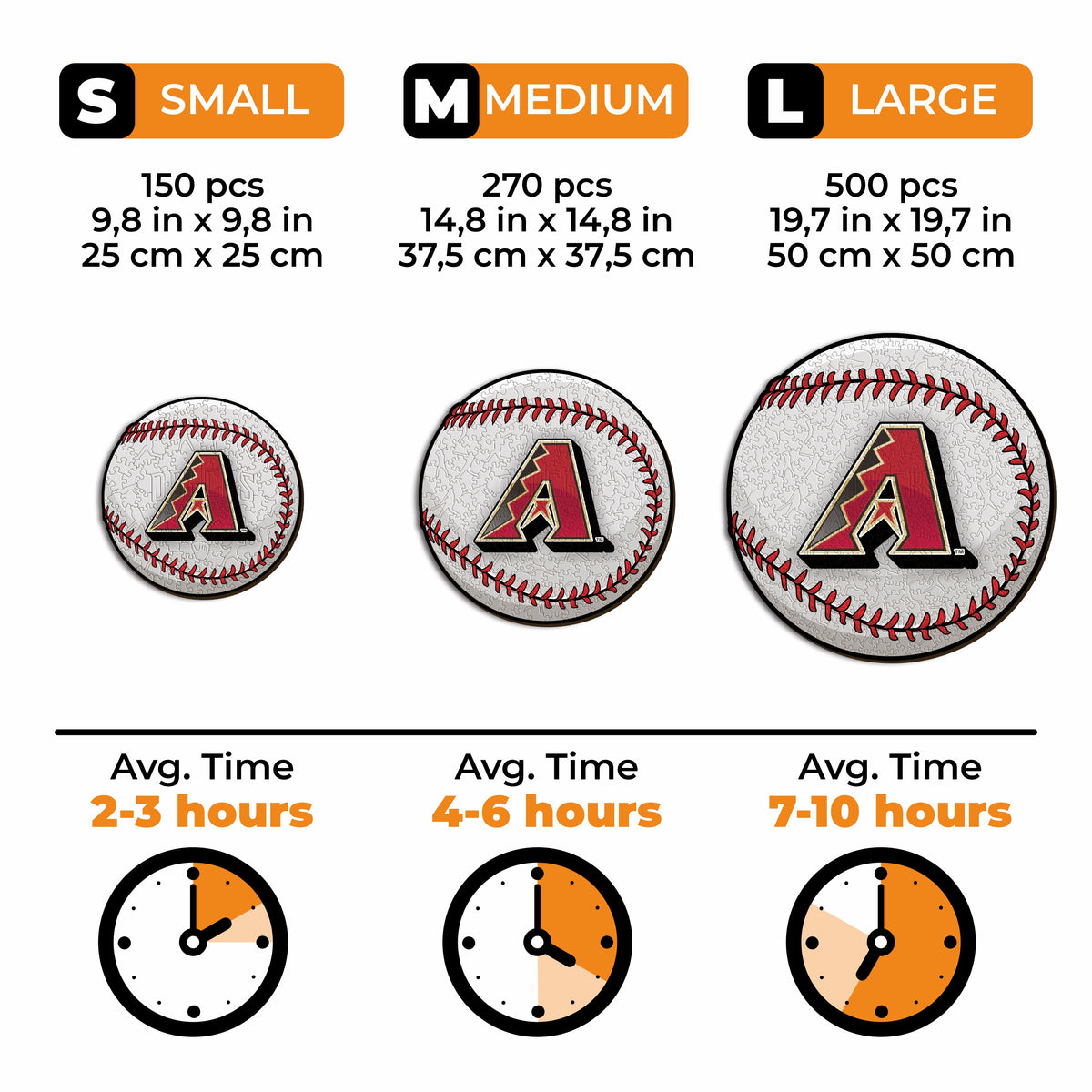 Pacote com 2 unidades de beisebol Arizona Diamondbacks™ + mascote 