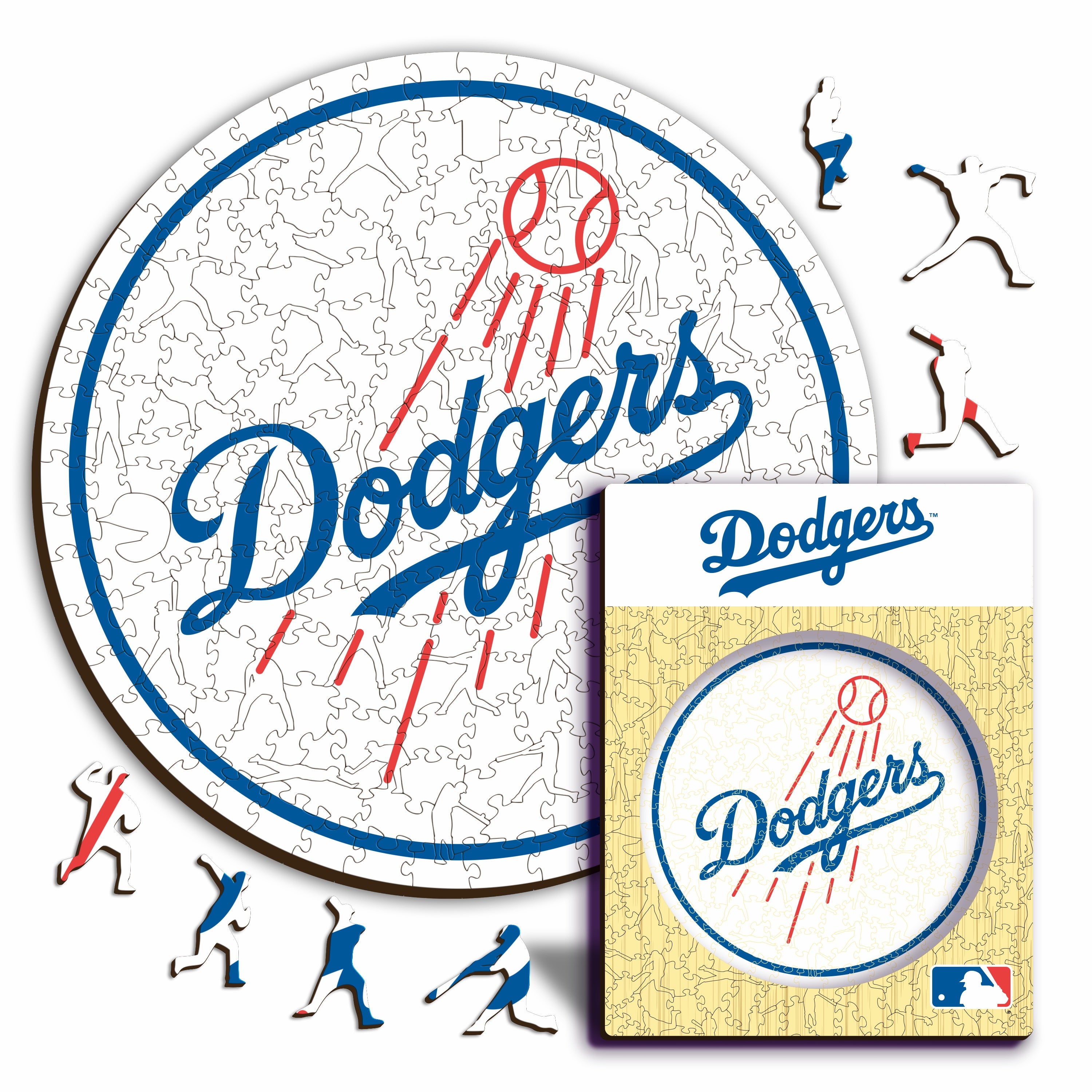 Los Angeles Dodgers™ Logo Wooden Puzzle