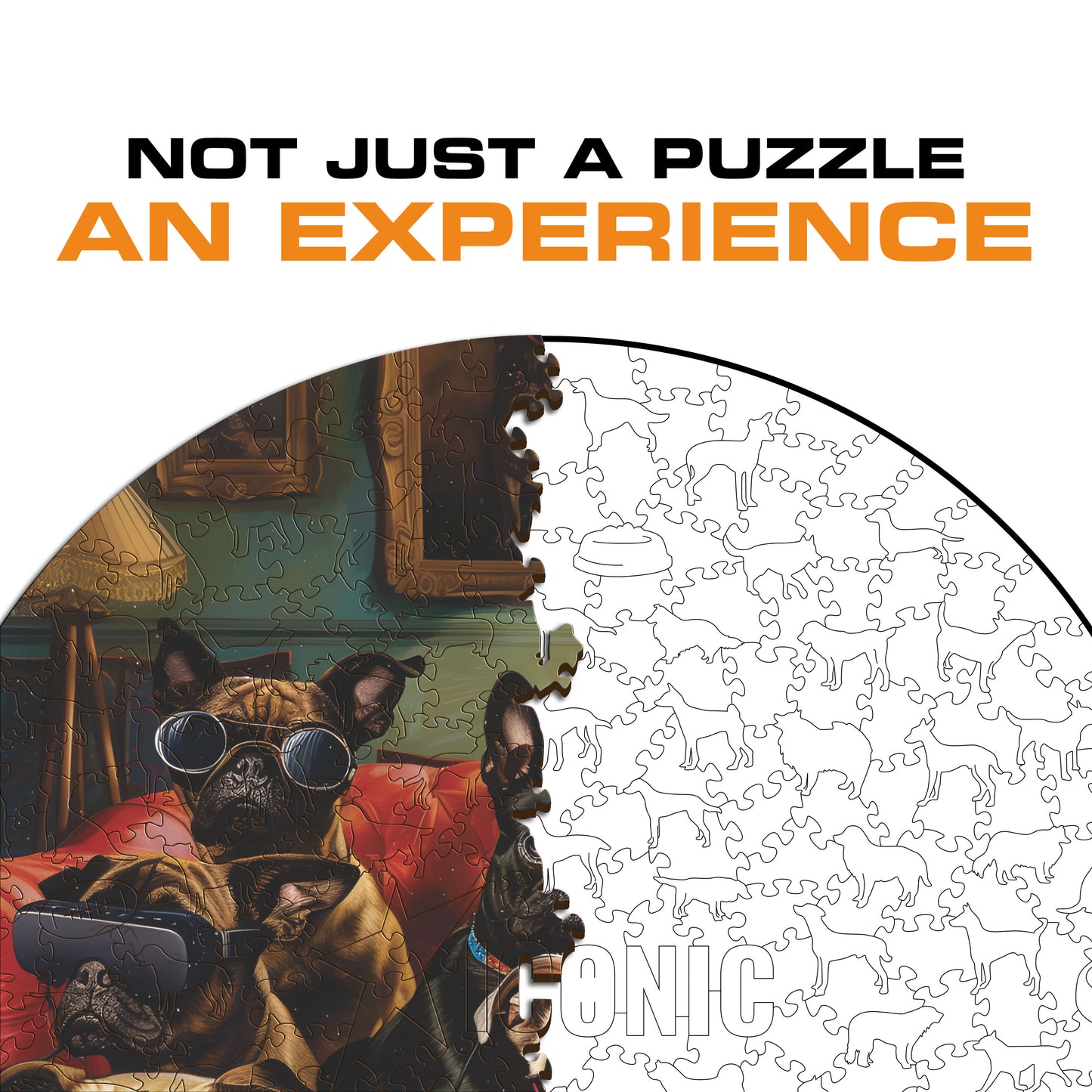 Dogs Playing Poker - Wooden Puzzle