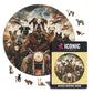 Motorcyclist Dogs - Wooden Puzzle