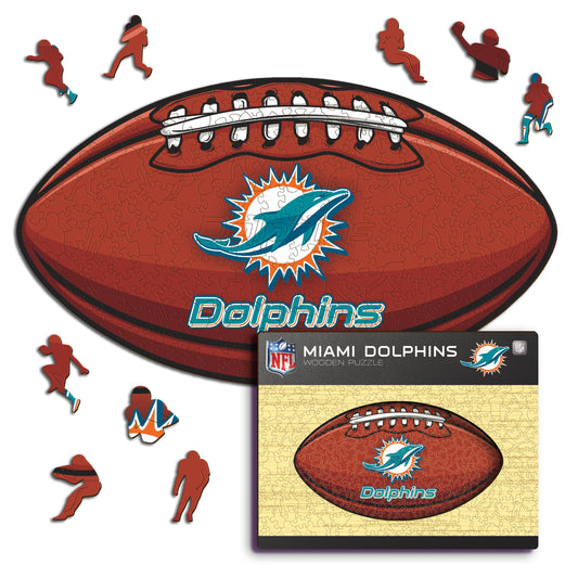 Miami Dolphins™ Futebol - Quebra-cabeça de madeira
