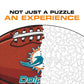 Miami Dolphins™ Futebol - Quebra-cabeça de madeira