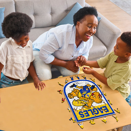 West Coast Eagles FC Retro Mascot - Wooden Puzzle