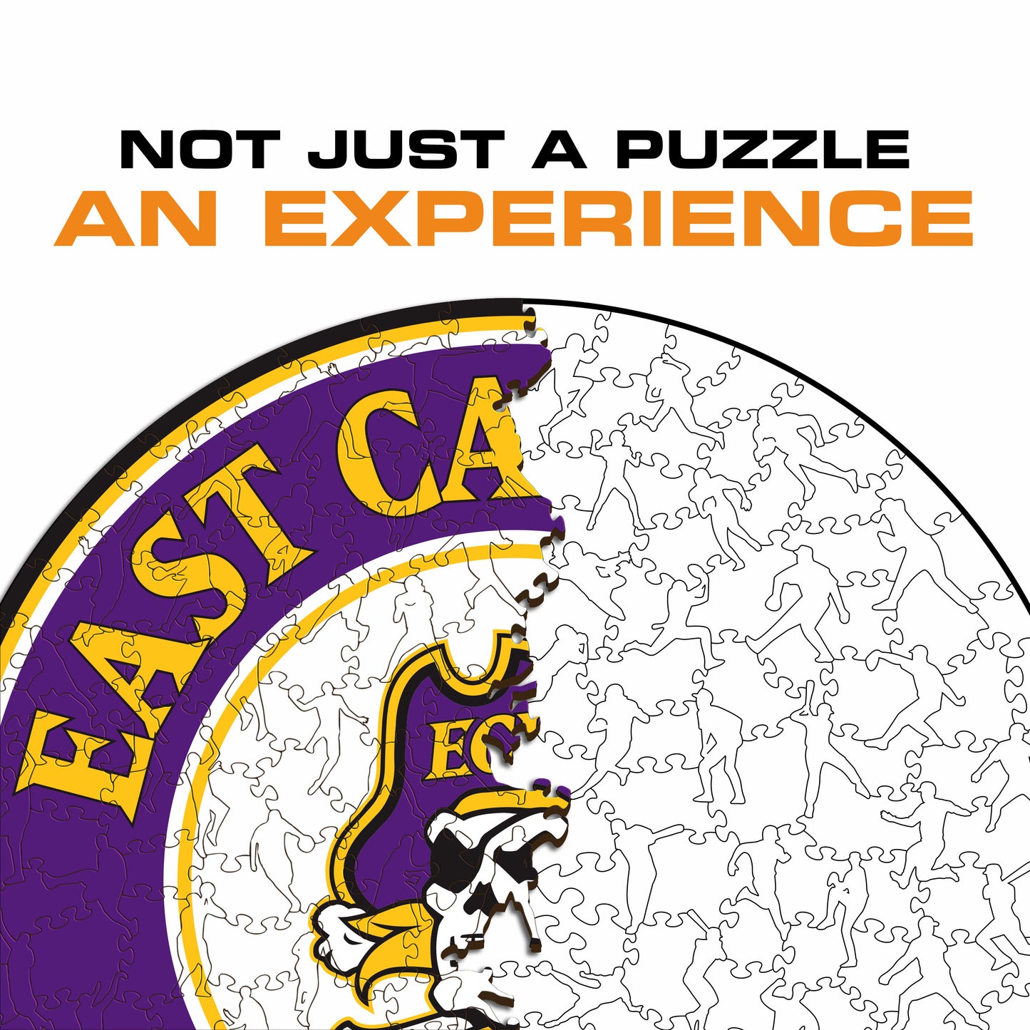 East Carolina Pirates Logo Wooden Puzzle