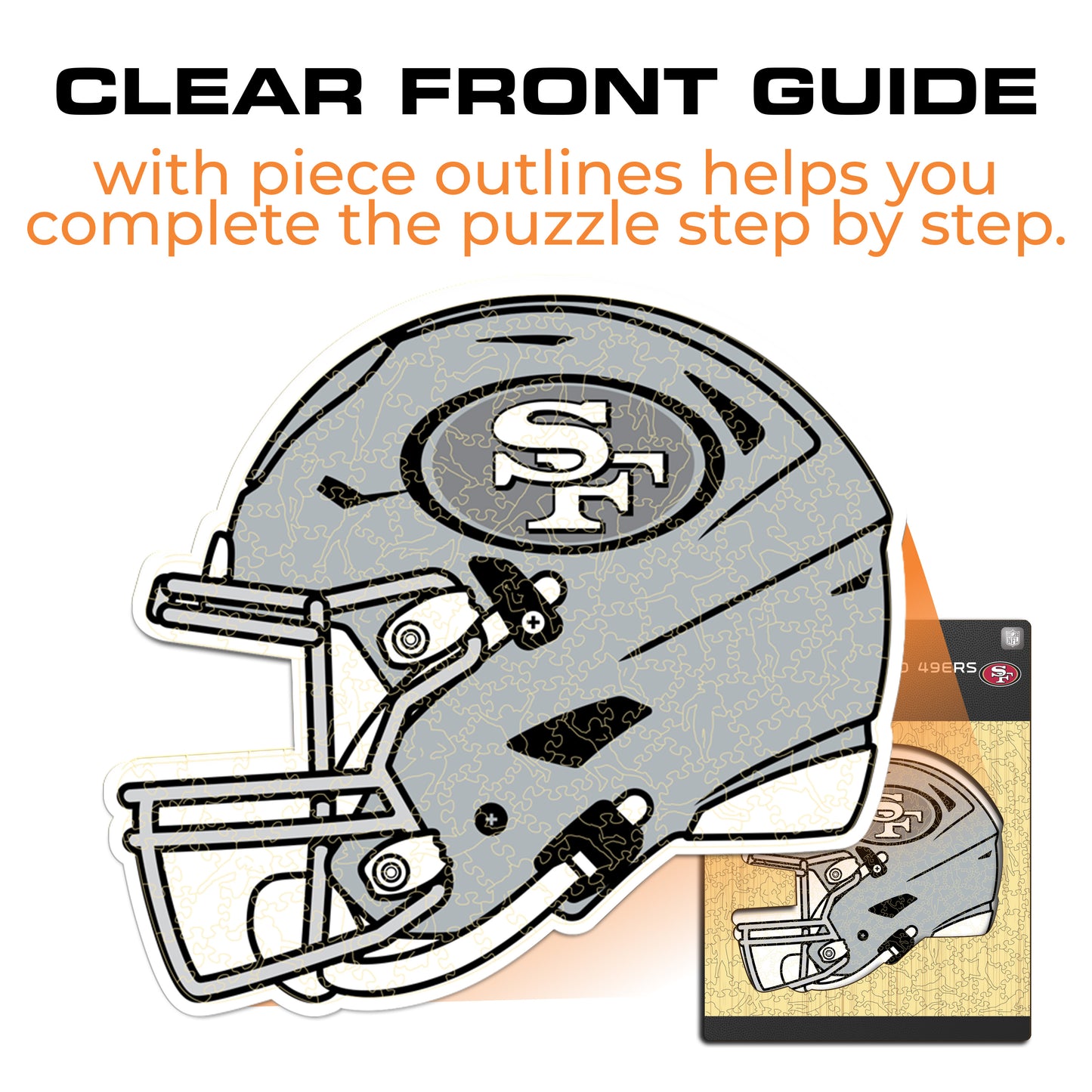 San Francisco 49ers™ Helmet - Wooden Puzzle