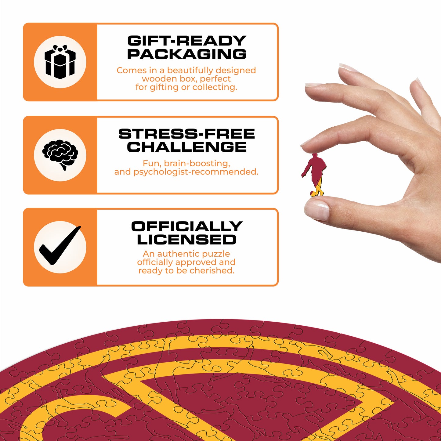 AS Roma® Logo Heritage - Wooden Puzzle
