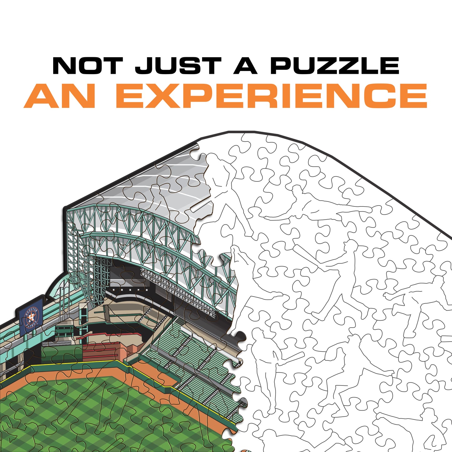 Houston Astros™ Minute Maid Park Stadium - Wooden Puzzle