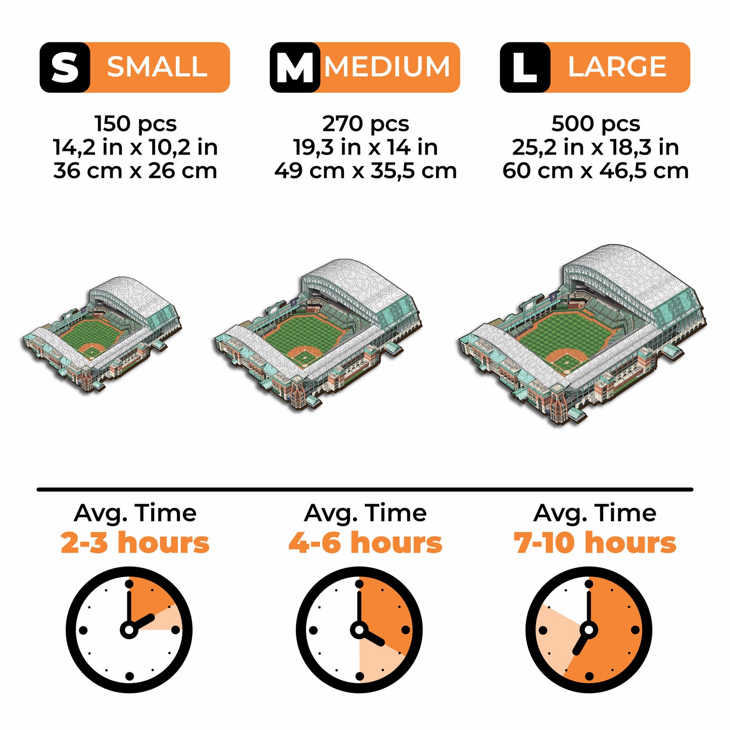 Houston Astros™ Minute Maid Park Stadium - Wooden Puzzle