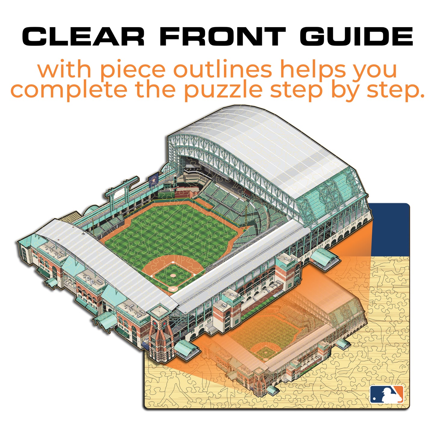 Houston Astros™ Minute Maid Park Stadium - Wooden Puzzle