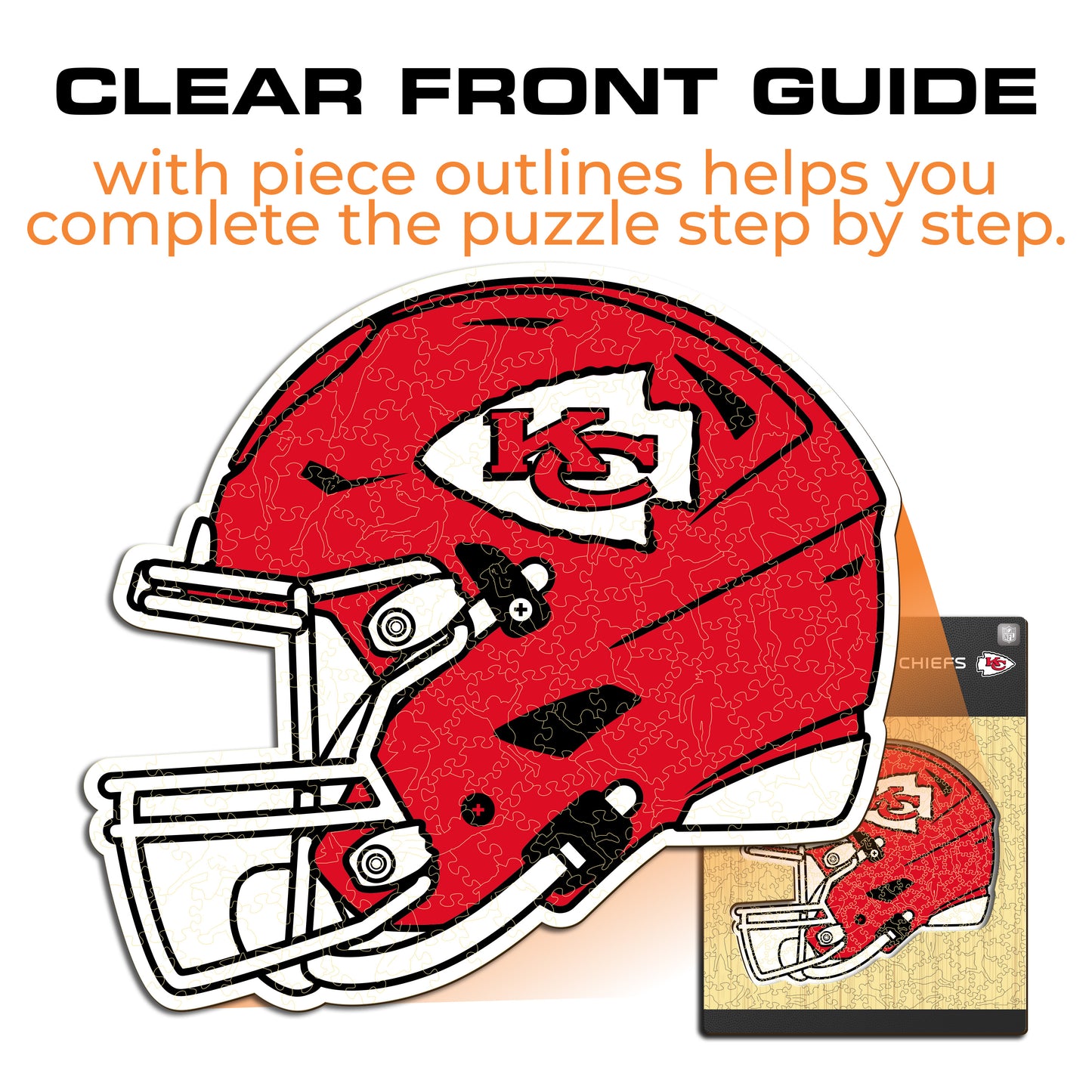Kansas City Chiefs™ Helmet - Wooden Puzzle