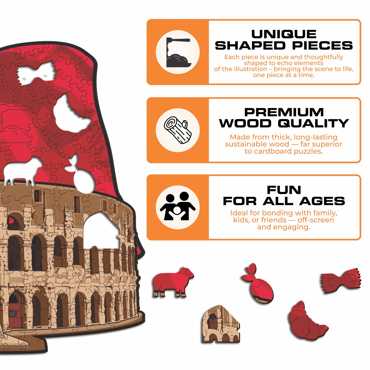 Colosseum - Wooden Puzzle