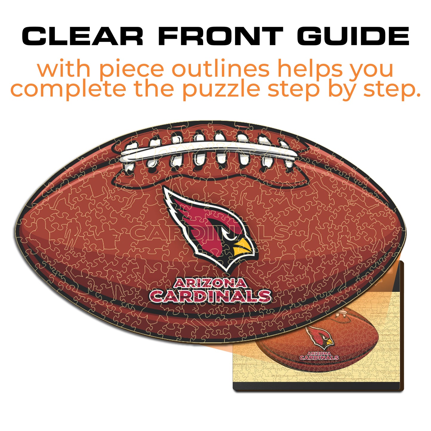 Arizona Cardinals™ Futebol Americano - Quebra-cabeça de Madeira 